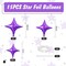 Purple Star Balloons,15Pcs Purple Star Foil Balloons,26/18/10 Inch Quadrangle Star Helium Mylar Balloons for Graduation Wedding Birthday Prom Anniversary Baby Shower Party Decorations